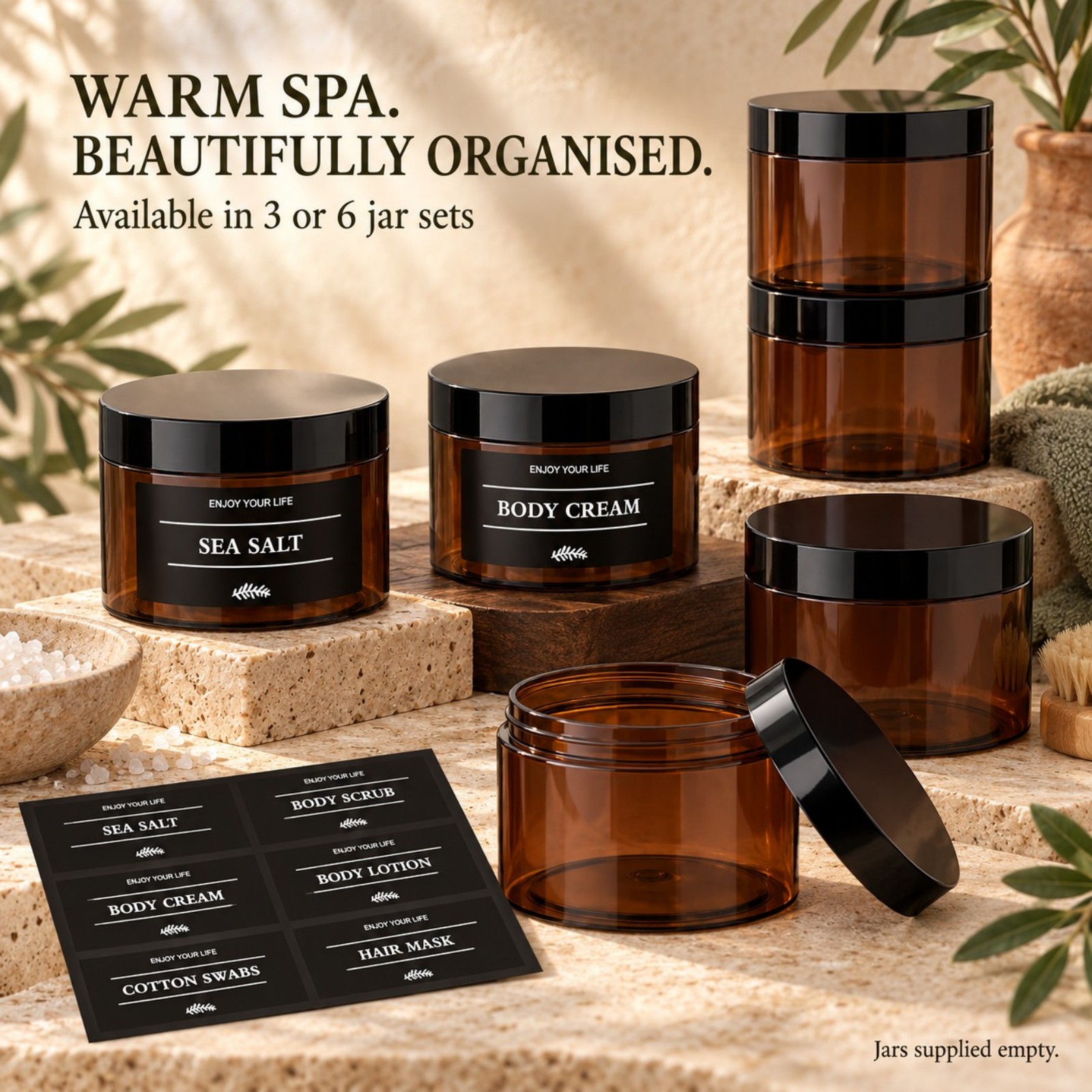 Bath Salts - Set da 3 barattoli per la