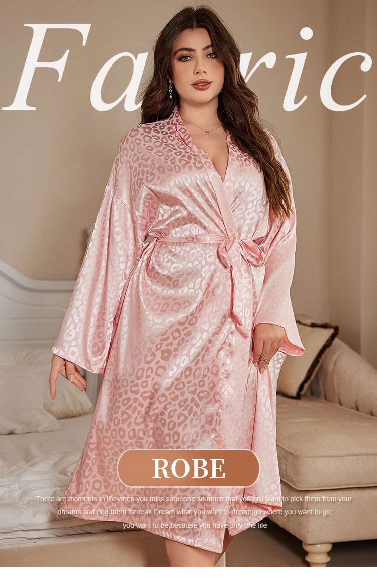 Bathrobe - Vestaglia Plus Size da Donna, Pigiama,