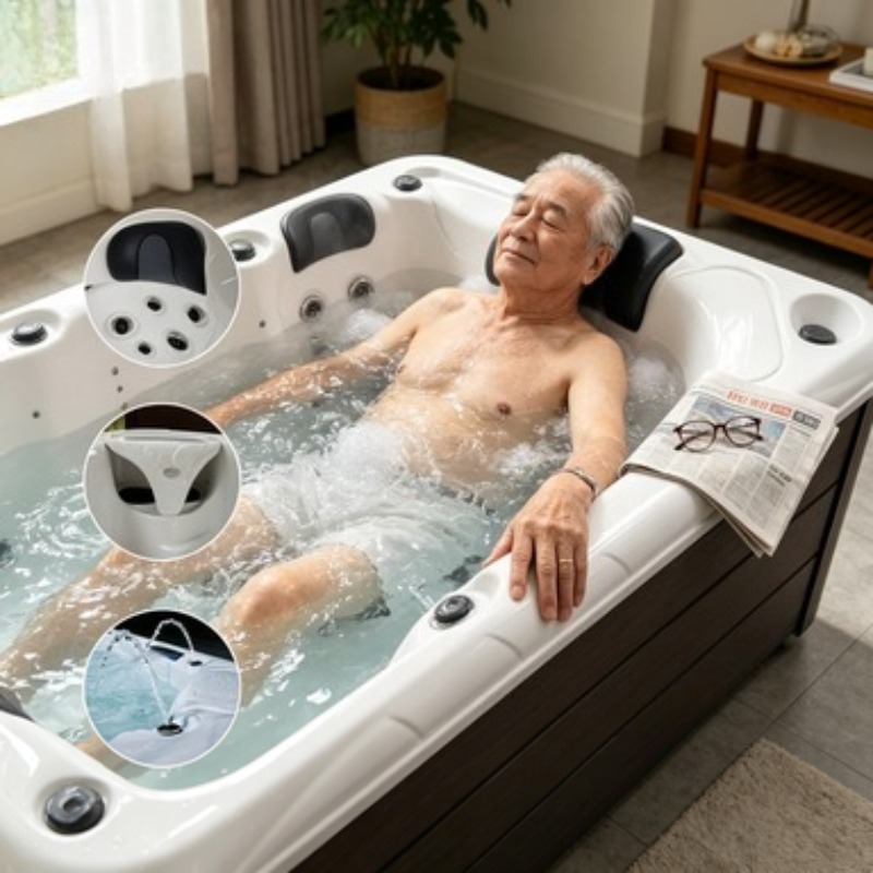 Spa Massager - Vasca Idromassaggio in Acrilico per Esterni,